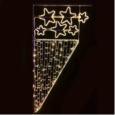 Χριστουγεννιάτικο Διακοσμητικό Επίστυλο  464 Λαμπάκια 180Χ90 | Aca Lighting | X174641113